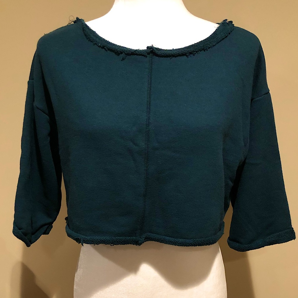 Dark Green Crop Top